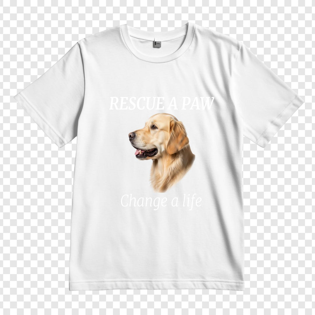 Rescue a Paw Change a Life Shirt –
Animal Rescue Support T-Shirt | Unisex Classic Fit
